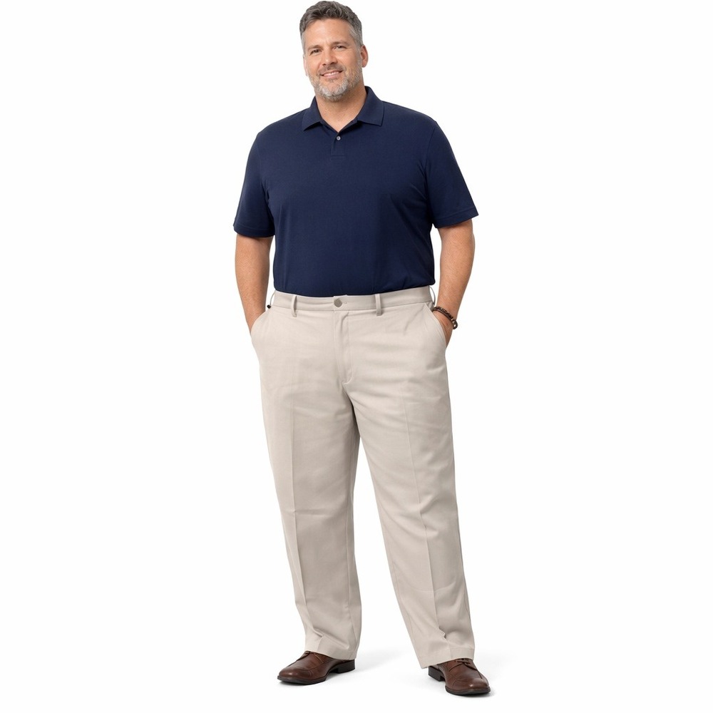 Dockers Signature Mens Khaki Pants Classic Fit 50x30 Flex Comfort NWT Beige